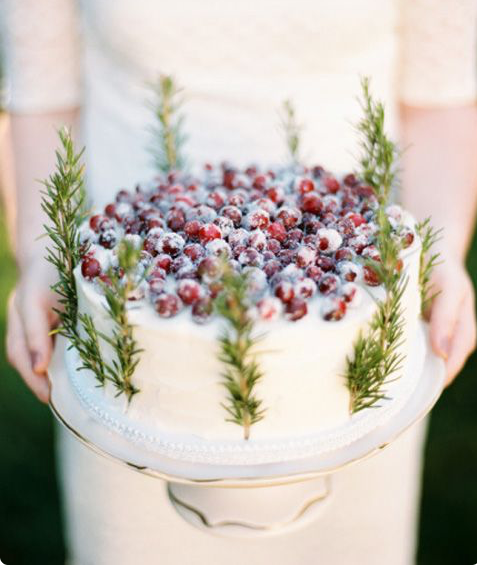 pastel boda invierno