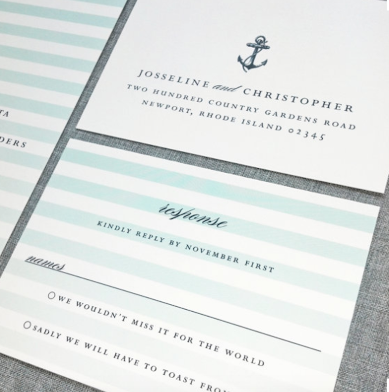 invitación boda marinera