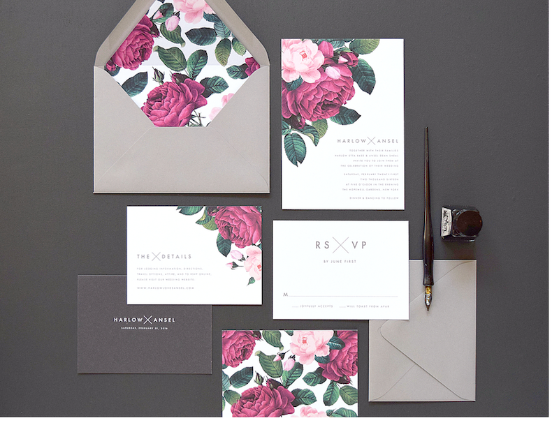 invitación boda floral invitación boda floral
