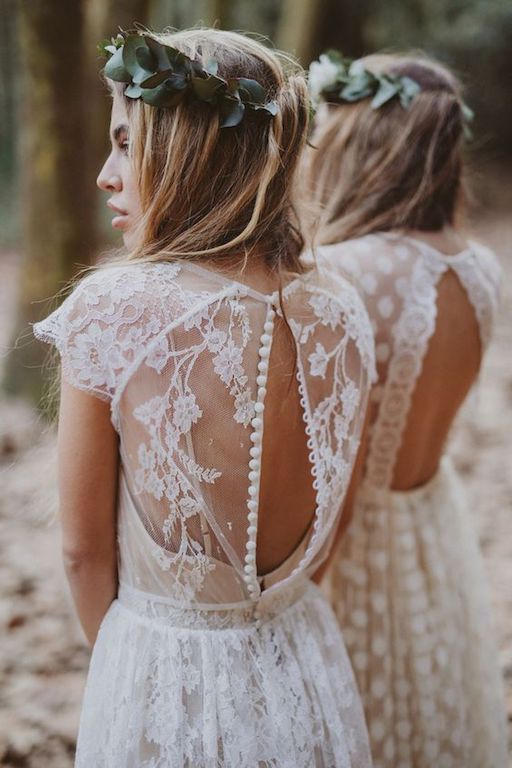 vestido novia boho chic