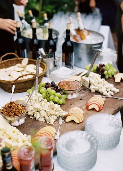 gastronomía boda otoño aperitivo bufet quesos