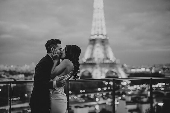 foto beso paris