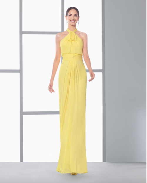 vestido rosa clara amarillo