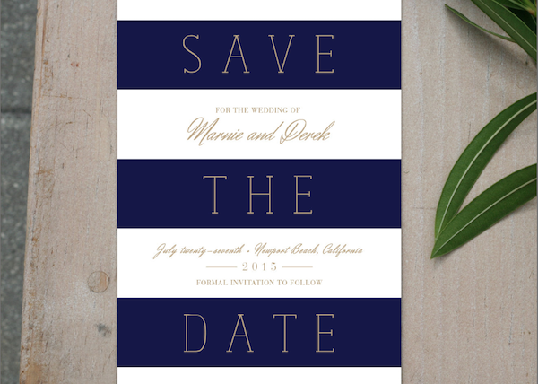 invitación rayas