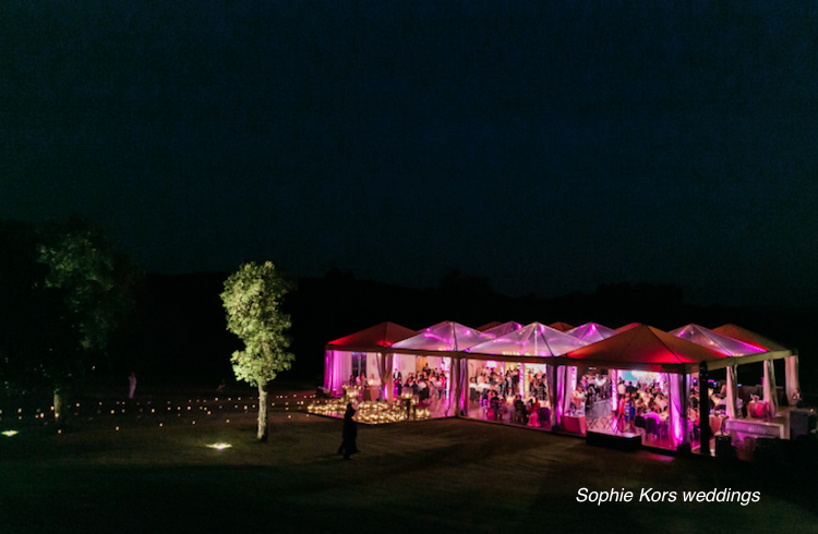 Boda sophie kors weddings iluminación carpas