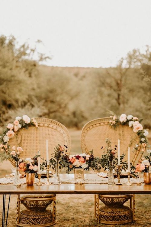 mesa presidencial boda