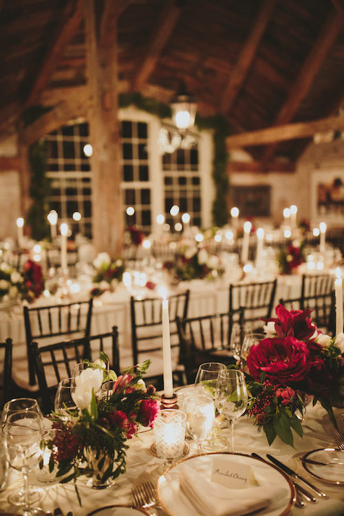 mesa navideña boda