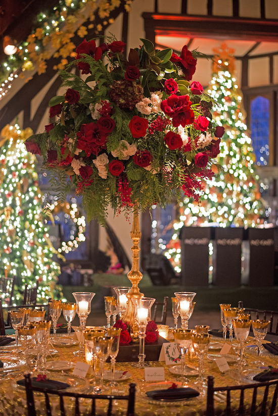 centro navideño mesa boda