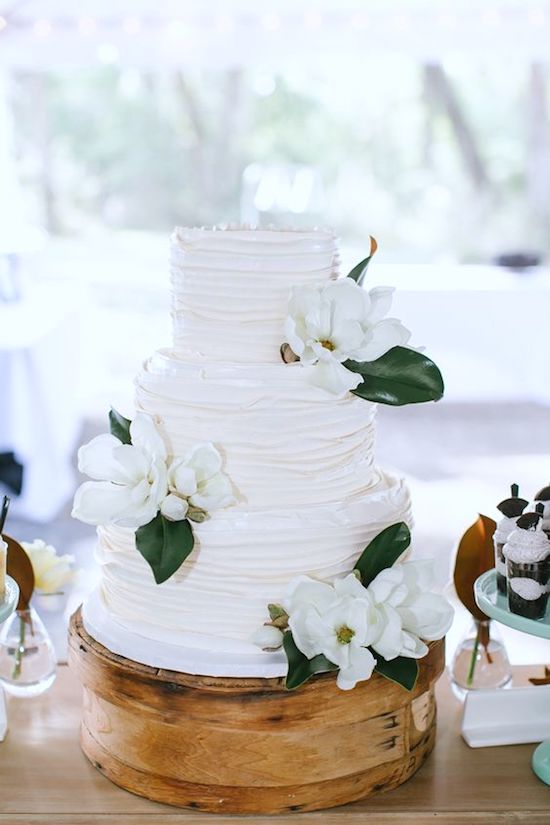 pastel nupcial boda magnolia